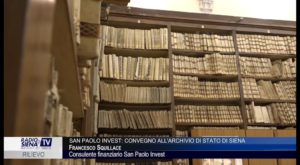 San Paolo Invest, convegno all'Archivio di Stato di Siena