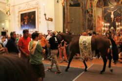 Cavalli in chiesa a L'Aquila: due a processo chiamano Correttori a testimoniare