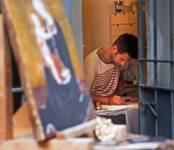 Marco Caratelli, pittore senese che espone a Soho