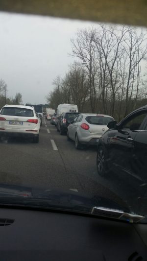 Tangenziale in tilt per il posto di blocco