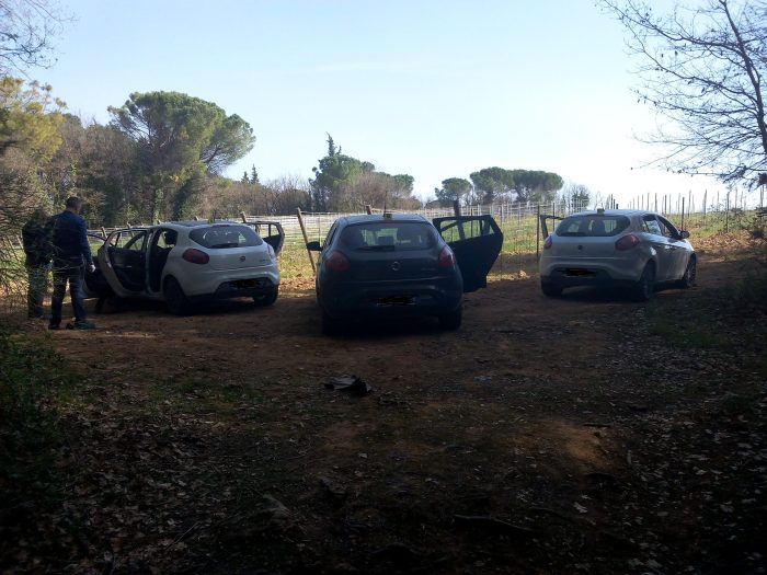 Le auto del commando rubate a Potenza e Bari