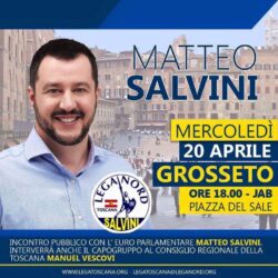 Matteo Salvini sbaglia e mette Piazza del Campo a Grosseto