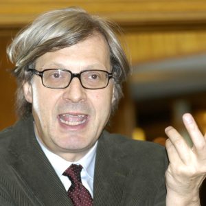 Vittorio Sgarbi a Asciano Citt&agrave; d'Arte
