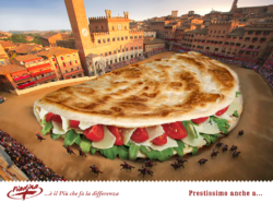 Nuova pubblicit&agrave; con l'immagine di Piazza del Campo