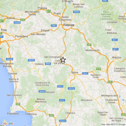 Scossa di terremoto magnitudo 2.9  a Siena