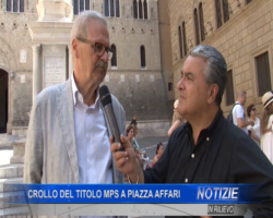 Crollo del titolo MPS a Piazza Affari