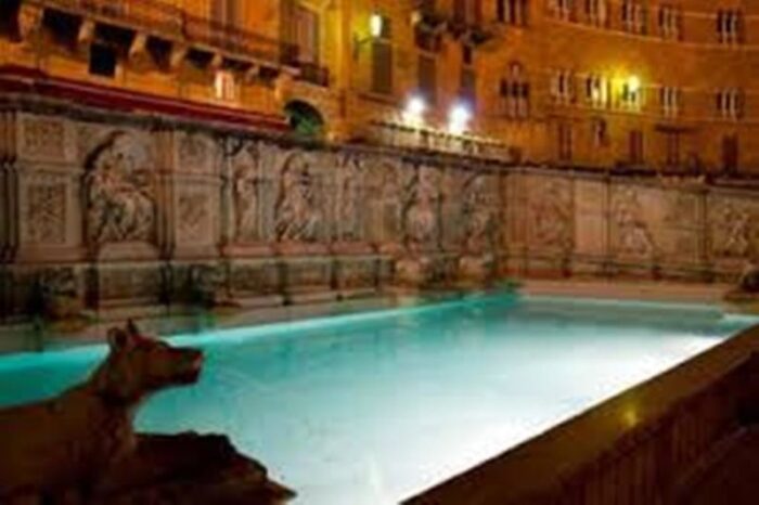 Siena: lotta al cancro al polmone, Fonte Gaia si illumina di bianco