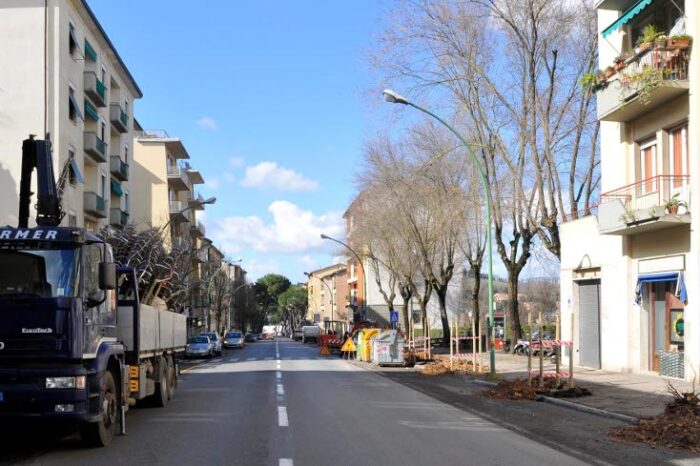 Siena, in Viale Mazzini una nuova pavimentazione e si pensa di rivedere il progetto Aru