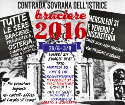 Braciere in Camollia per la Festa titolare dell'Istrice