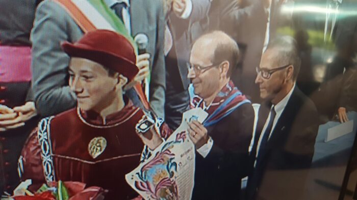 La medaglia a Riccardo Benucci - La presentazione di Sbardellati