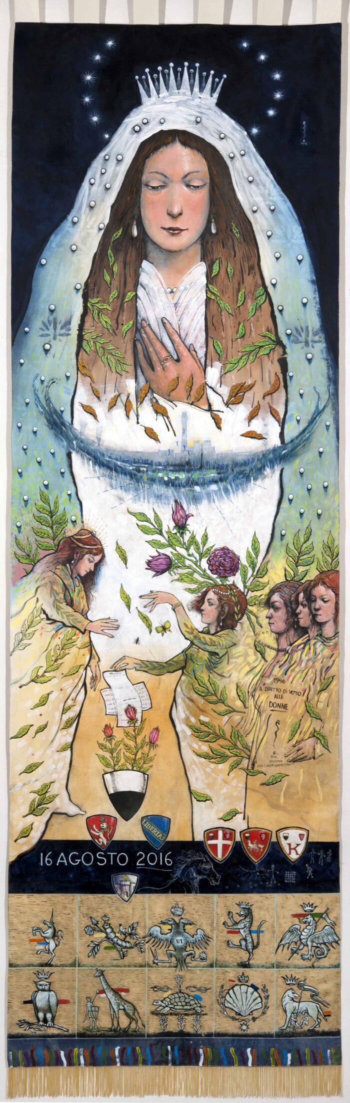 Applausi per il delicato drappellone di Coenegracht