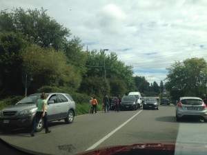 Tamponamento in Massetana, traffico in tilt