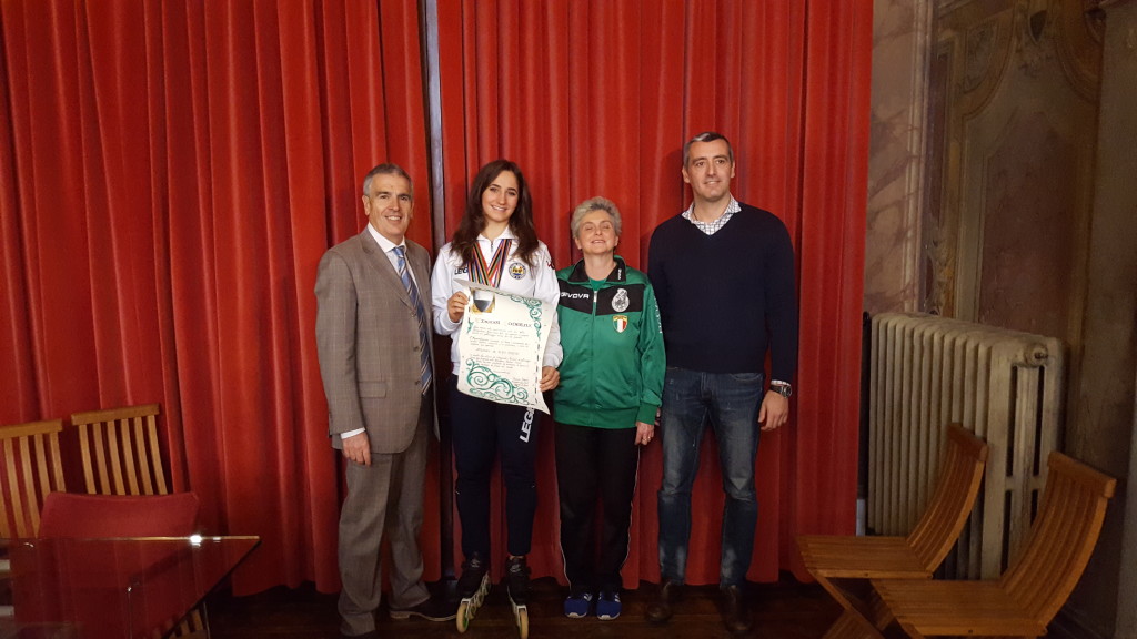 Attestato al merito sportivo per la campionessa Giulia Bonechi