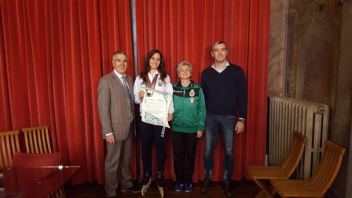 Attestato al merito sportivo per la campionessa Giulia Bonechi