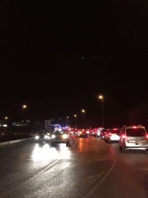 Incidente fra auto e scooter prima di Costafabbri: traffico rallentato in tutta la zona