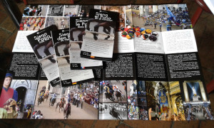 Il depliant &ldquo;Siena, il Palio nel cuore&rdquo; stampato anche in francese, spagnolo e tedesco