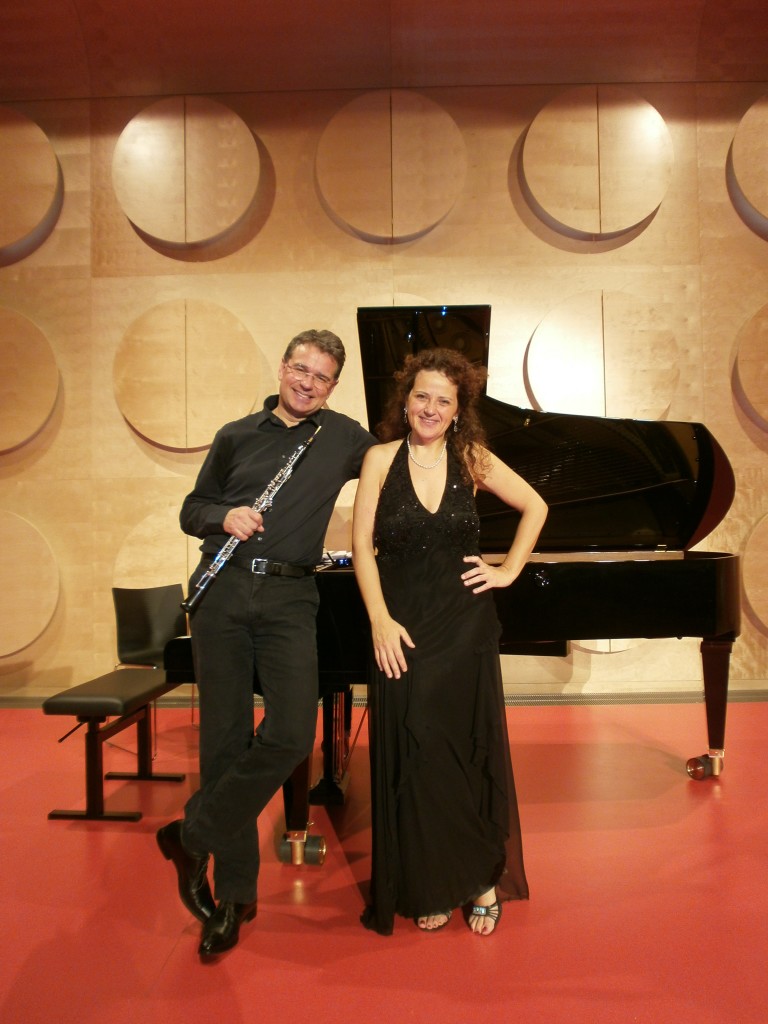 Al Franci di Siena concerto del Maestro Christian Schmitt con Alessandra Gentile al piano e Luciano Tristaino al flauto