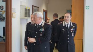Generale Ciceri in visita ai carabinieri della provincia di Siena
