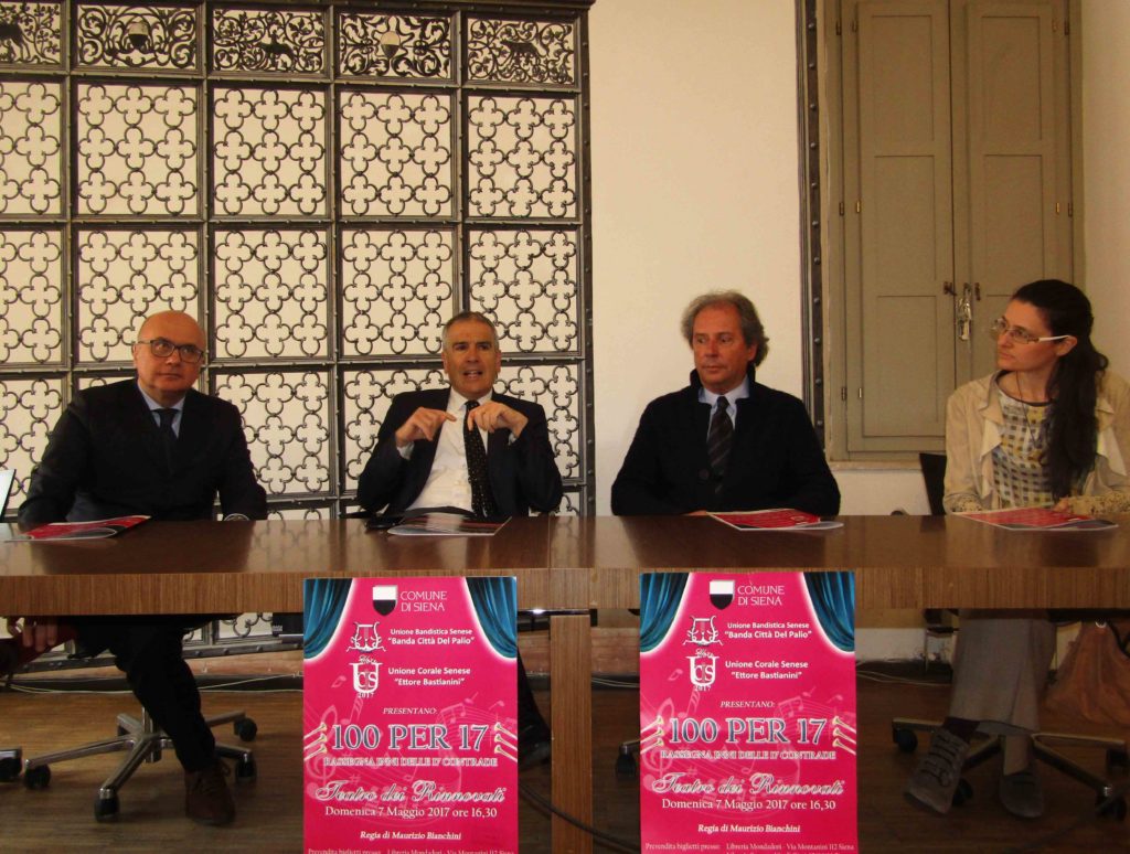 Ai Rinnovati &ldquo;100 per 17&rdquo;, rassegna degli inni delle 17 contrade