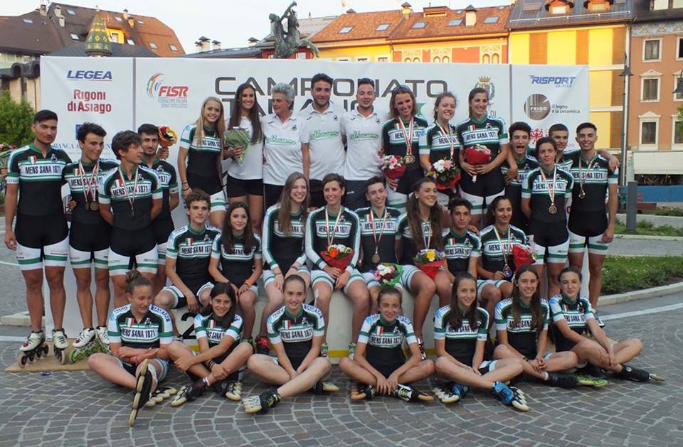 PATTINAGGIO - La Mens Sana scrive la storia nella disciplina del Pattinaggio Corsa