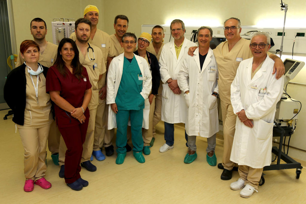 Intervento innovativo di cardiochirurgia robotica alle Scotte