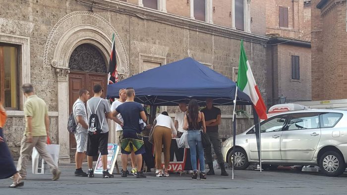 Il gazebo di Forza Nuova sar&agrave; allestito in Piazza Madonna delle Nevi