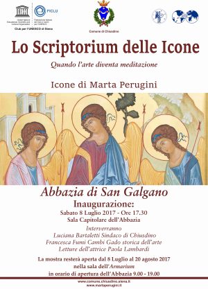 Mostra di Marta Perugini &ldquo;Lo Scriptorium delle Icone" all'Abbazia di San Galgano
