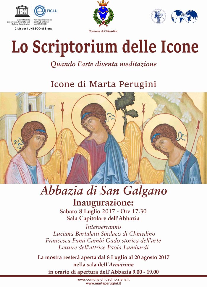 Mostra di Marta Perugini &ldquo;Lo Scriptorium delle Icone" all'Abbazia di San Galgano