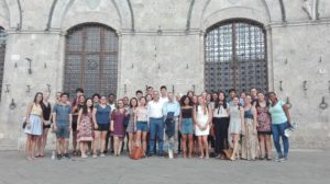 Valentini con gli studenti della Harvard Summer School
