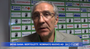 Mens Sana, Bertoletti: "Mia presidenza temporanea. Deficit in aumento? Nessuna preoccupazione"