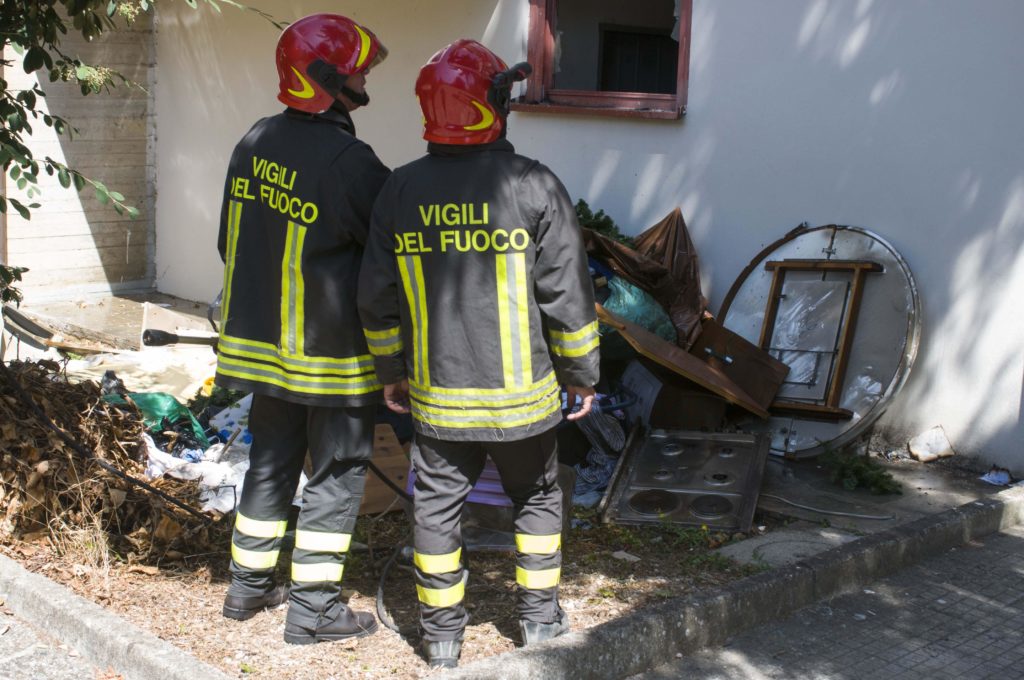 Fiamme in cantina, paura a San Miniato