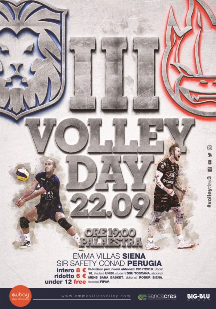 Venerd&igrave; 22 settembre una grande giornata di sport con il Volley Day