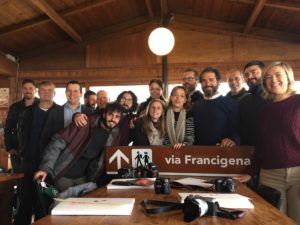 Grande festa a Radicofani per l'arrivo del blogtour sulla via Francigena