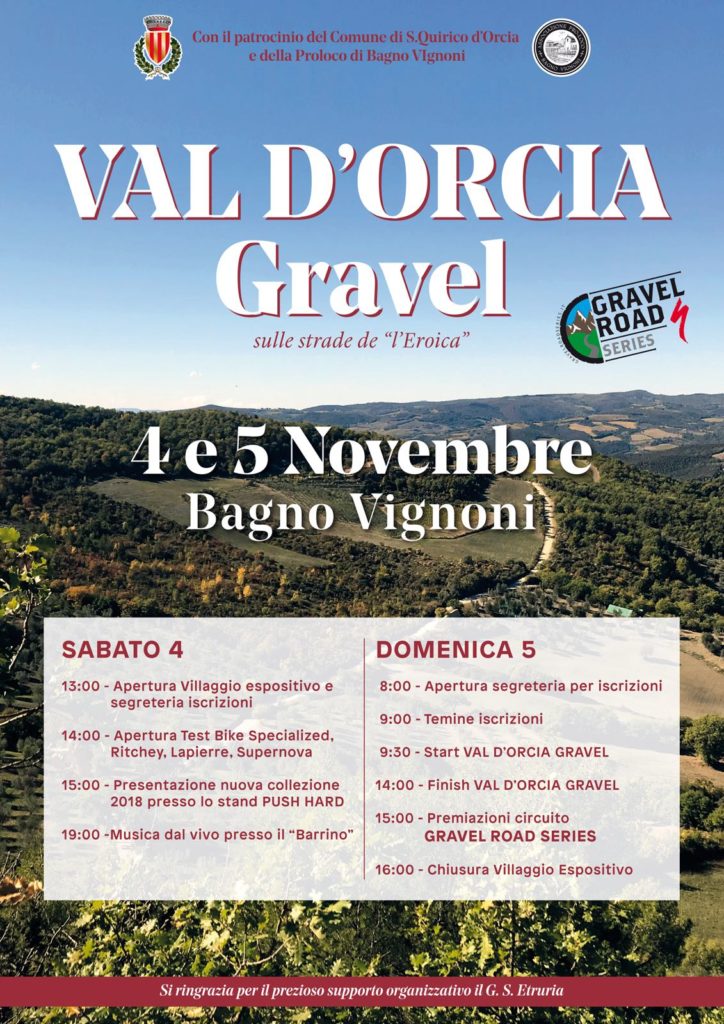 Bagno Vignoni capitale del ciclismo "Gravel"