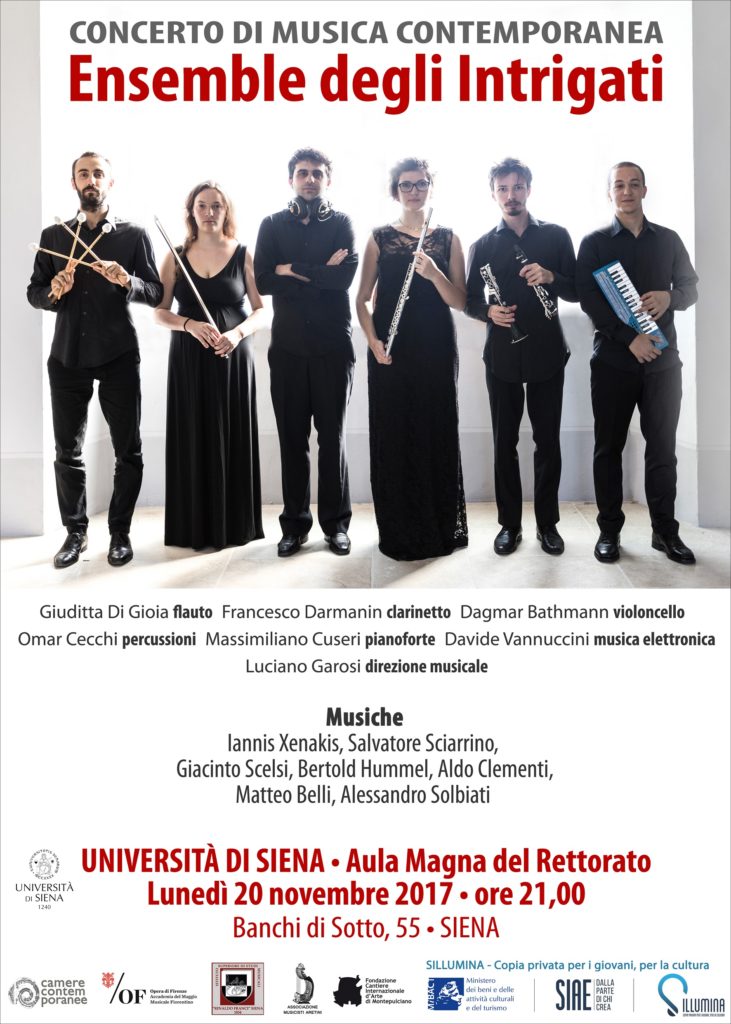 Un appuntamento "intrigante" di musica contemporanea all'Universit&agrave; di Siena