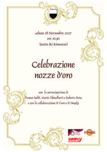 Si festeggiano le Nozze d'Oro al Teatro dei Rinnovati