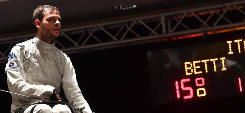 Medaglia d'argento a Matteo Betti ai mondiali di scherma paralimpica a Roma