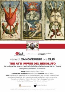 Il Teatro dei Rozzi festeggia i suoi 200 anni con i "Tre atti impuri del Resoluto"