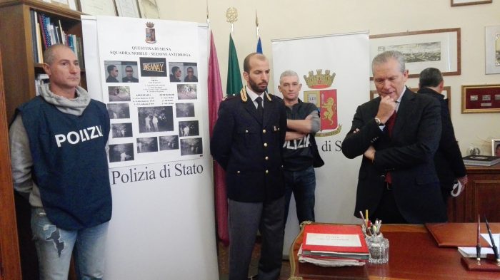 Spaccio di cocaina a Siena, tre stranieri agli arresti