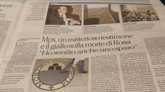 Morte Rossi: su Repubblica una storia di appuntamenti mancati, spari e pentiti