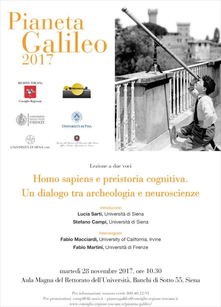 "Lezioni a due voci", all'Universit&agrave; di Siena l'archeologia dialoga con la neuroscienza