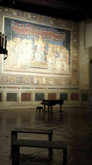 Smontato il ponteggio per la ripulitura della Maest&agrave; di Simone Martini