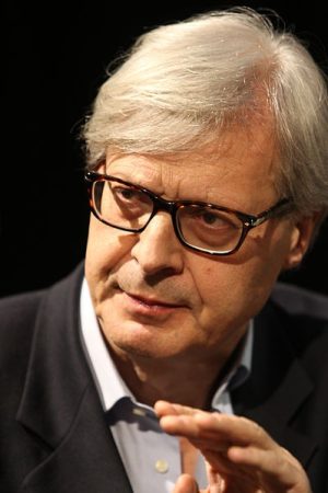 Visita a sorpresa di Sgarbi alla mostra su Ambrogio Lorenzetti