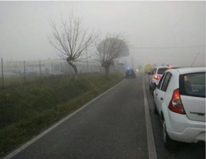 Rallentamenti al traffico in pian dei Mori per un lieve incidente