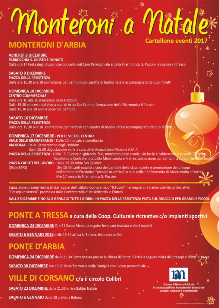 A Monteroni il Natale si aspetta in piazza