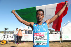 Yohanes Chiappinelli domenica agli Europei di Cross