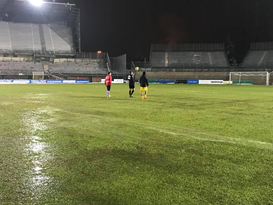 Ufficiale il rinvio di Piacenza-Robur Siena per maltempo