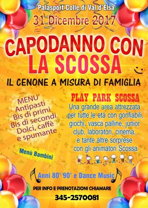 Anche quest'anno il Capodanno a Colle Val d'Elsa &egrave; con "La Scossa"