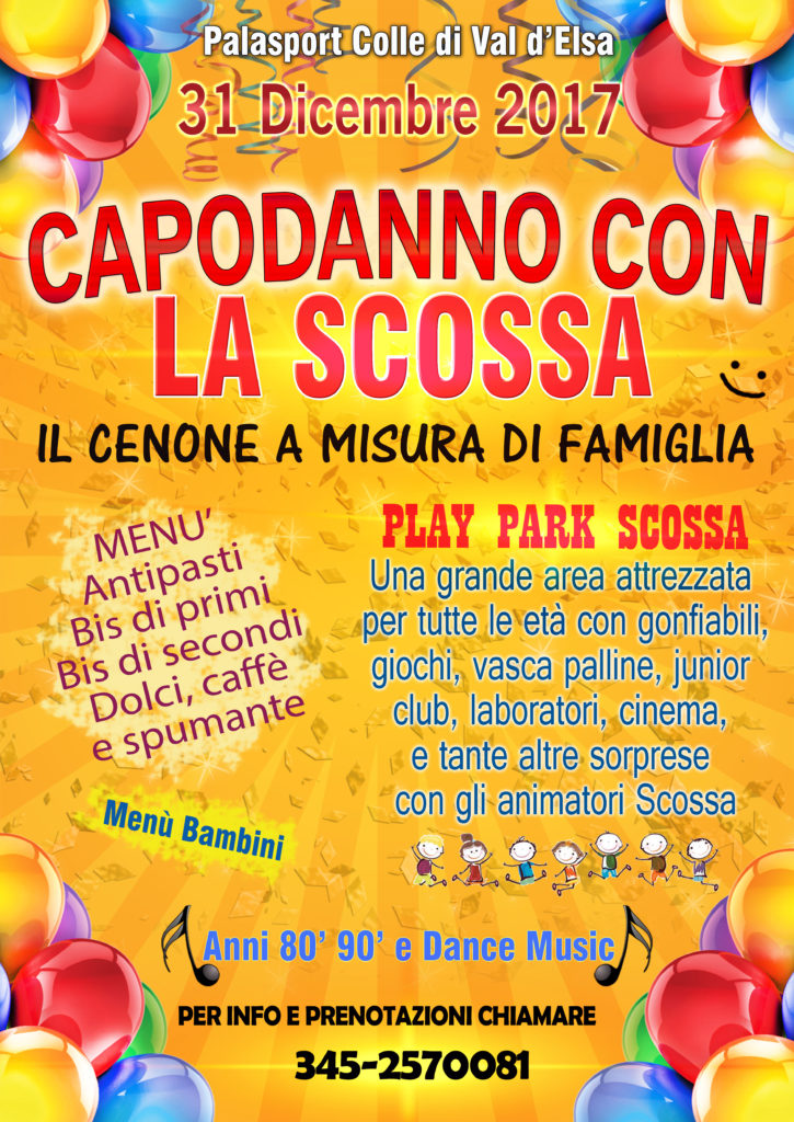 Anche quest'anno il Capodanno a Colle Val d'Elsa &egrave; con "La Scossa"