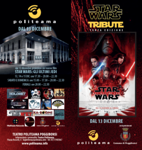 Poggibonsi, in arrivo al Politeama la terza edizione dello Star Wars Tribute